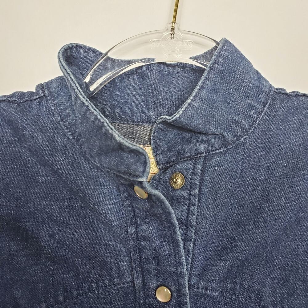 Vintage Trego's Westward pearl snap denim dress - Picture 9 of 12